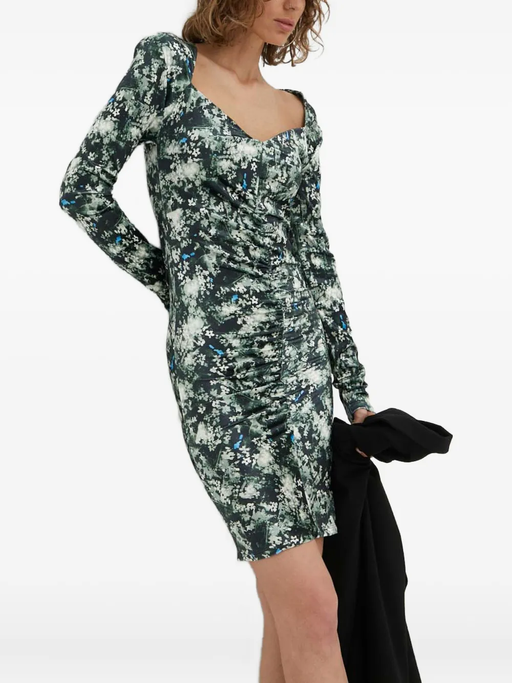 Day Birger Et Mikkelsen ruched long-sleeve dress | Black | Image 1