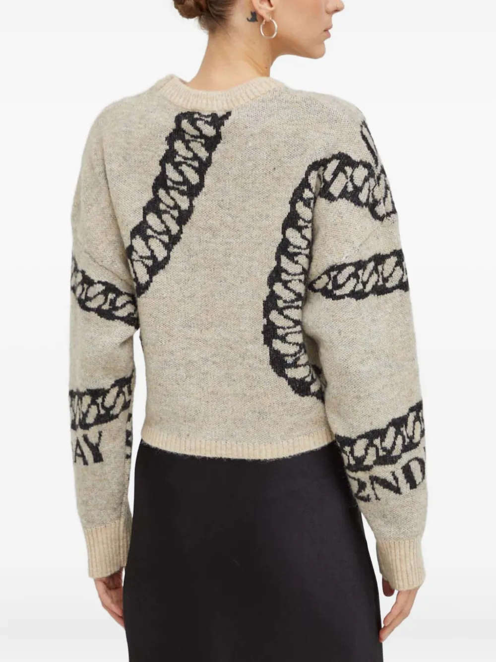 Day Birger Et Mikkelsen Chain-graphic Sweater In Neutral