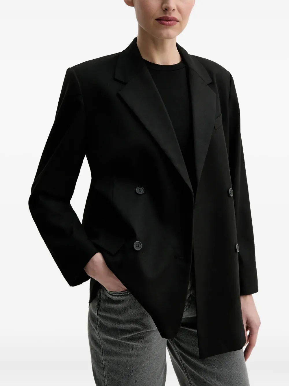 Day Birger Et Mikkelsen Herman Double-breasted Blazer In Black