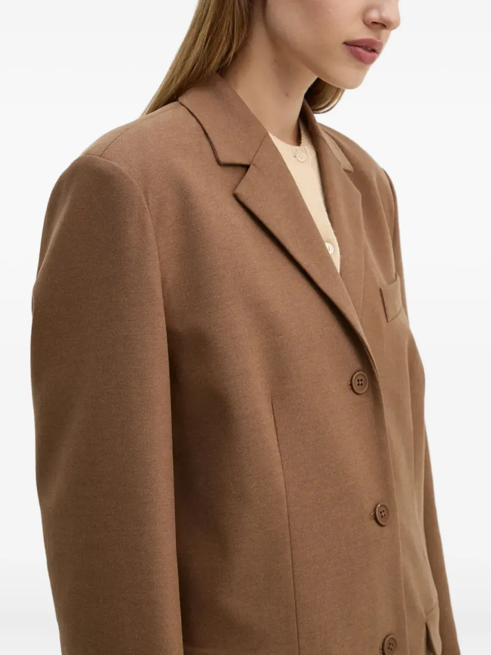 Day Birger Et Mikkelsen Blazer met enkele rij knopen Bruin