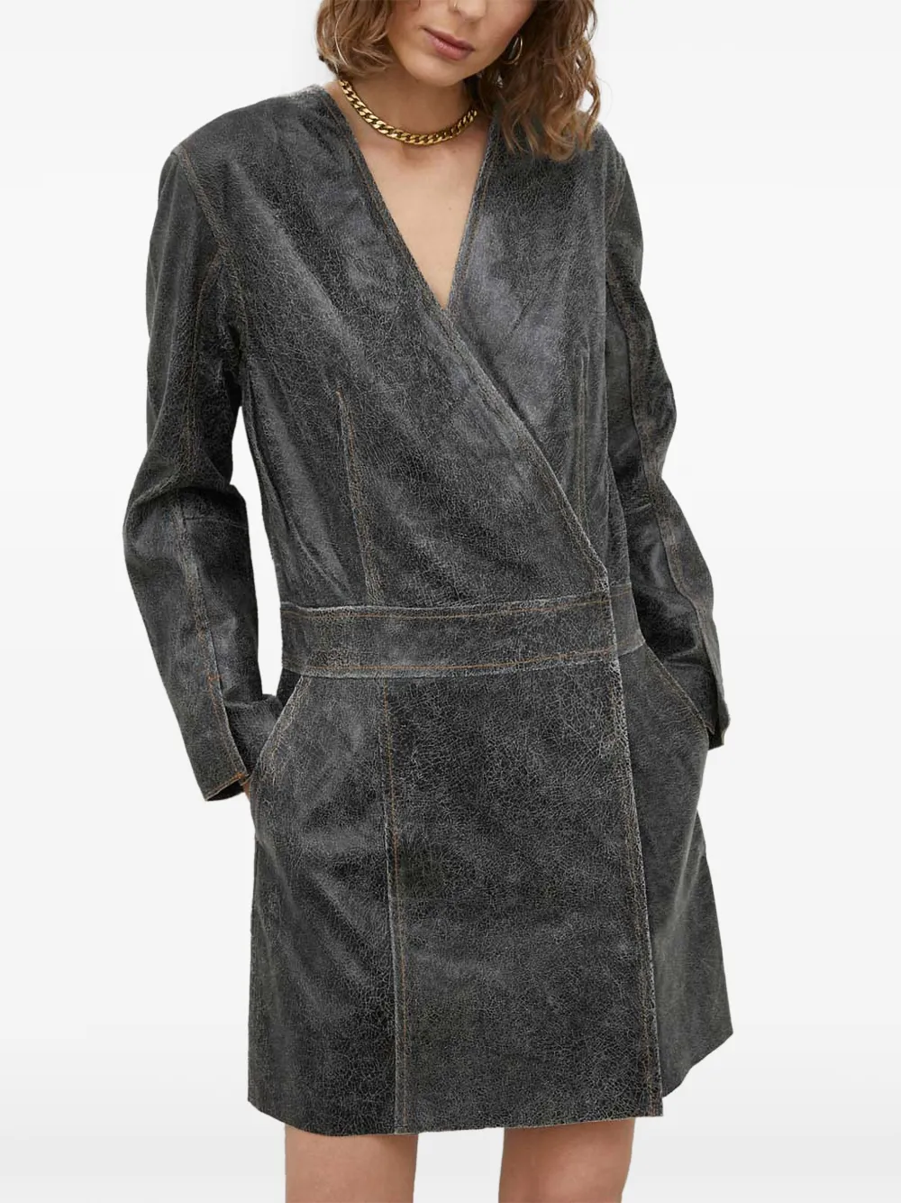 Day Birger Et Mikkelsen V-neck mini dress - Grigio