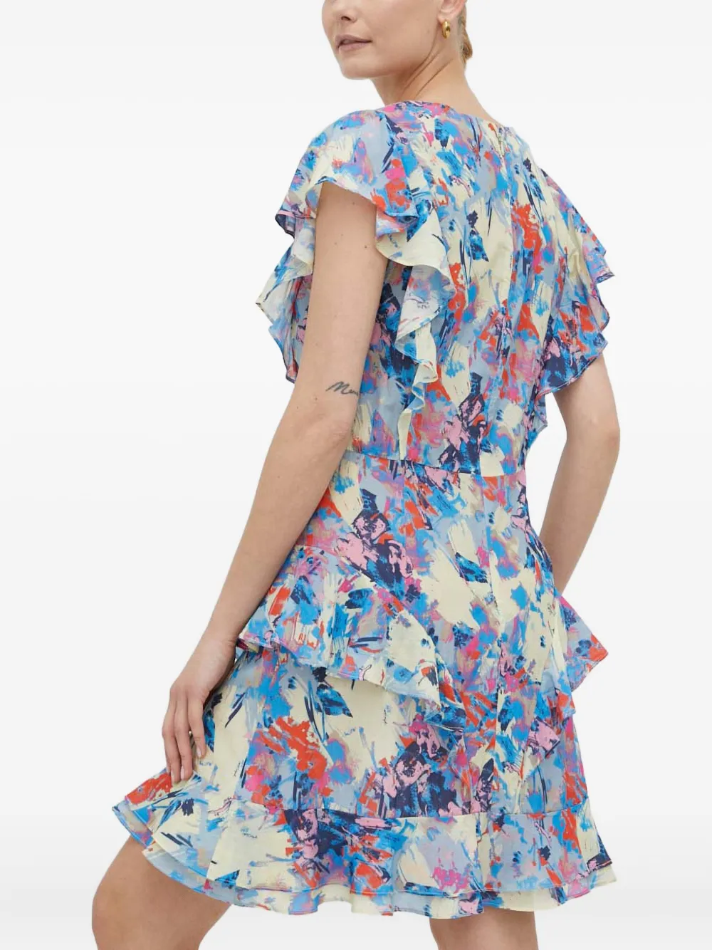 Day Birger Et Mikkelsen Jurk met ruches Blauw