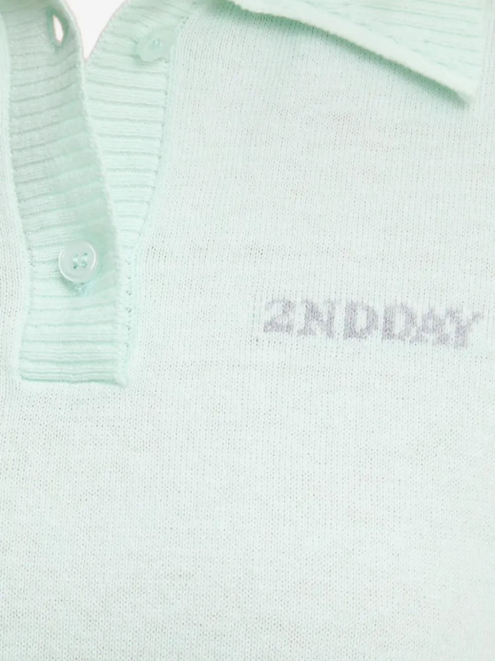 Day Birger Et Mikkelsen Polotop met knopen en logo Blauw