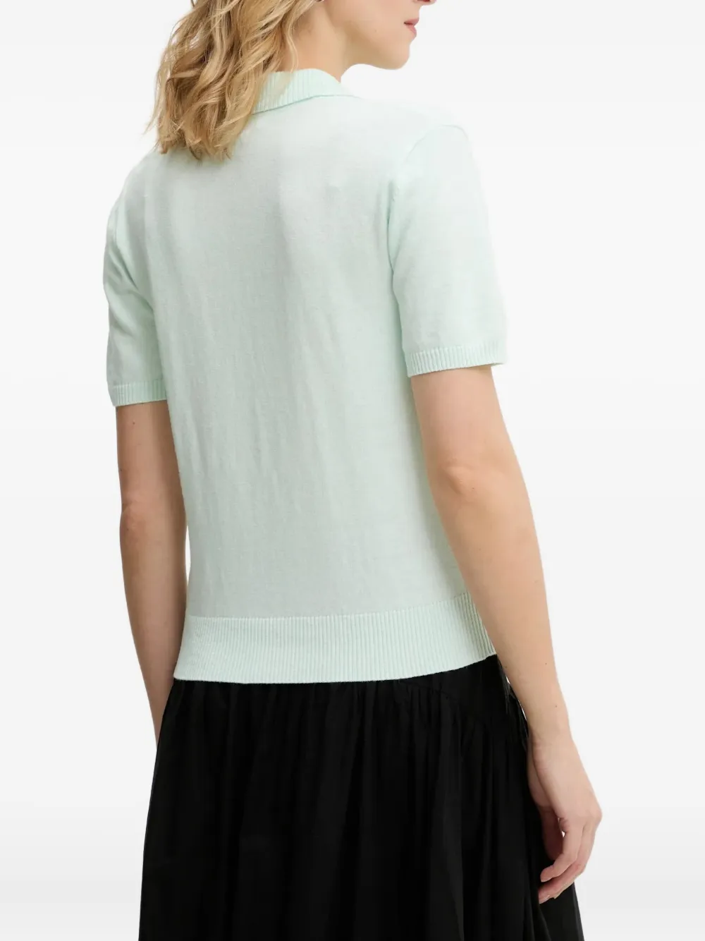 Day Birger Et Mikkelsen Polotop met knopen en logo Blauw