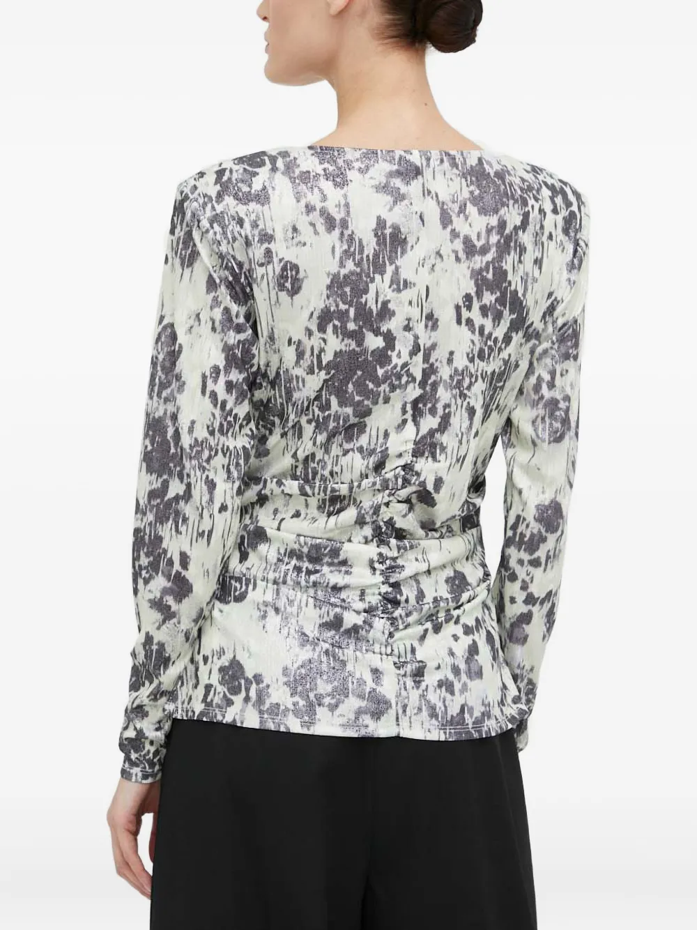 Day Birger Et Mikkelsen Blouse met V-hals en lange mouwen Groen