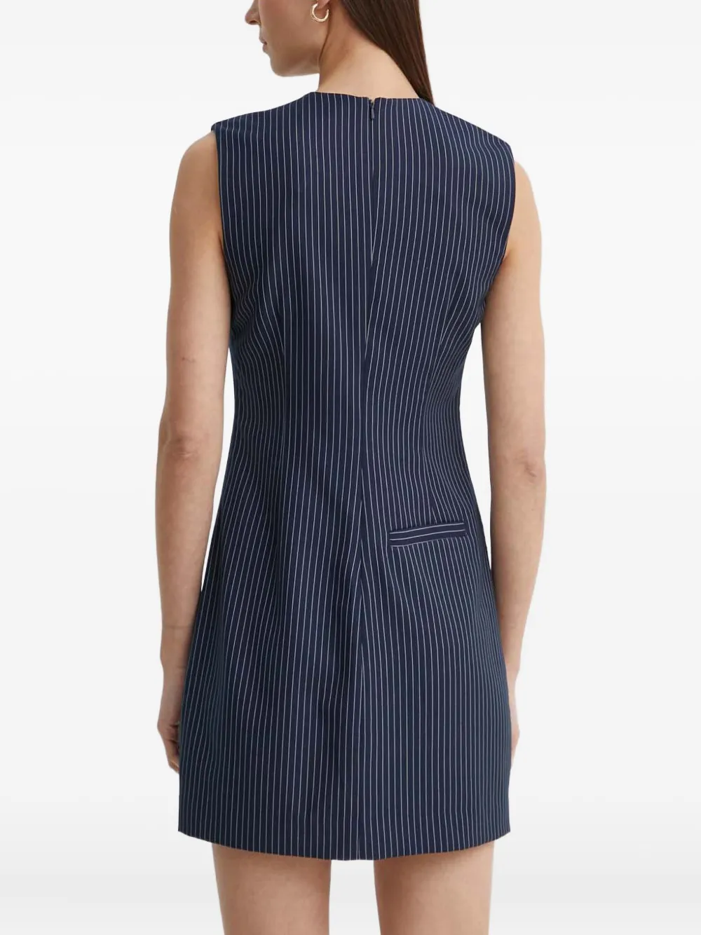 Day Birger Et Mikkelsen Jurk met krijtstreep Blauw