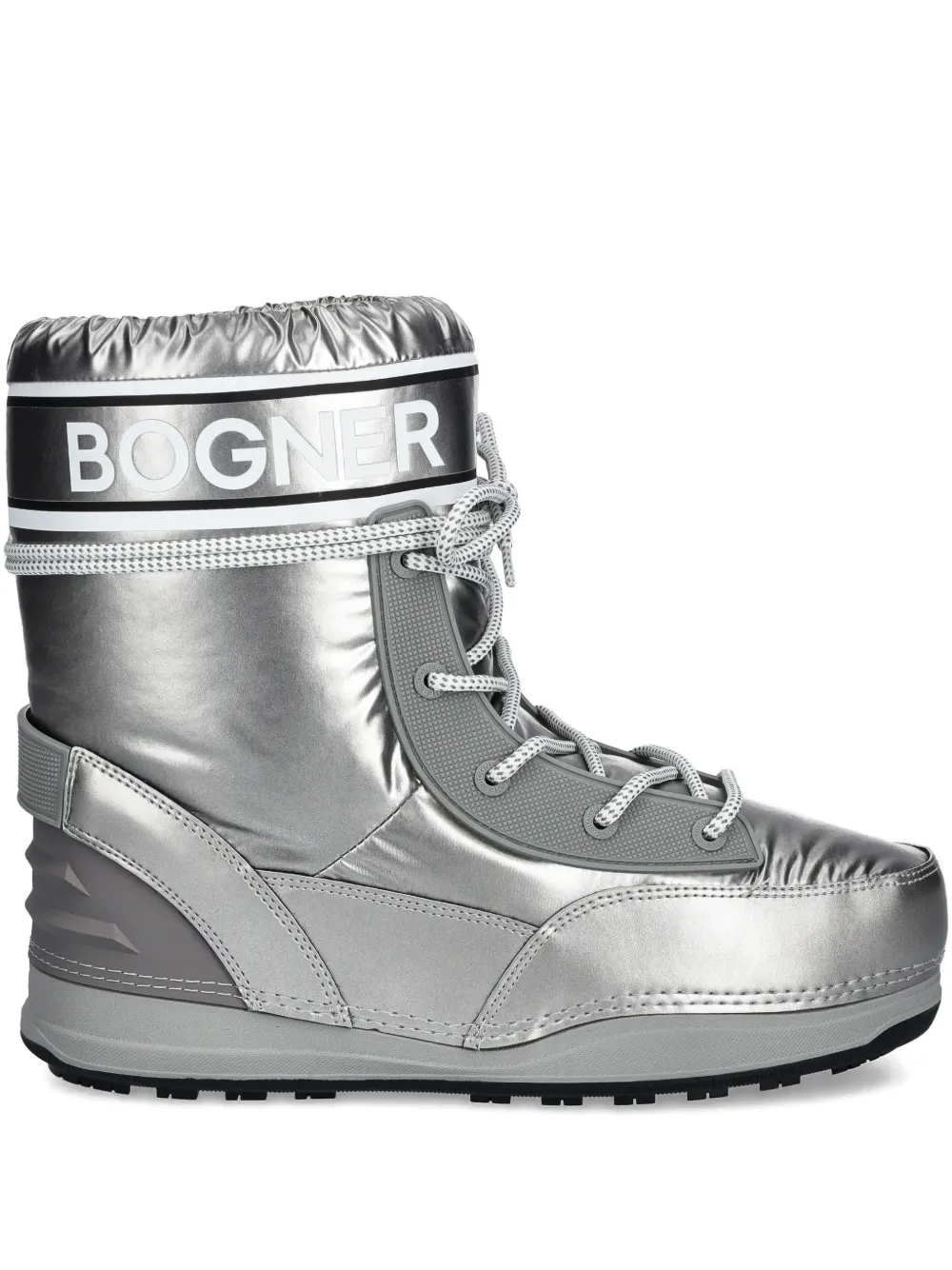 Bogner Lace-up Snow Boots In Gray