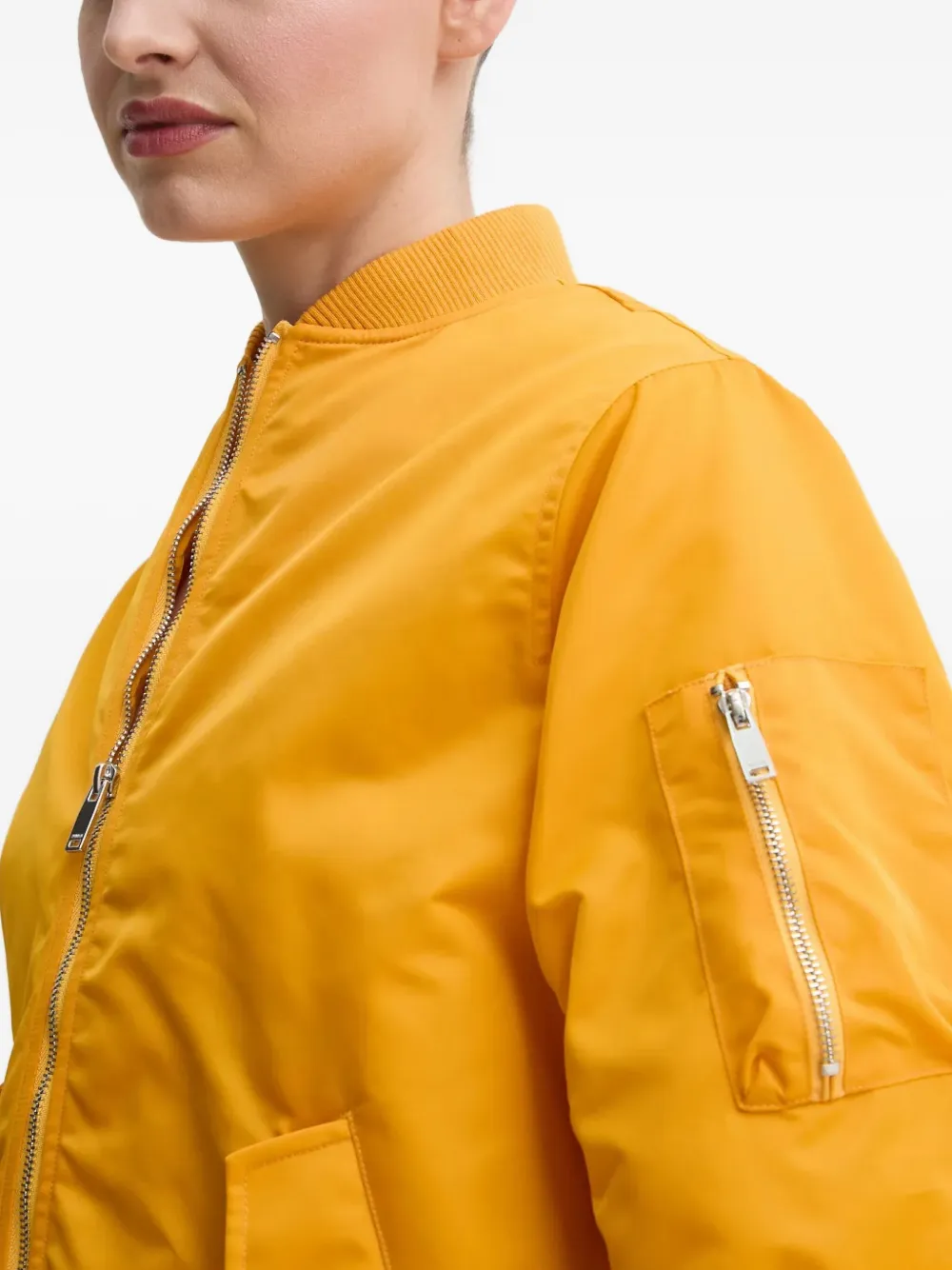 Day Birger Et Mikkelsen Zip Bomber Jacket In Orange