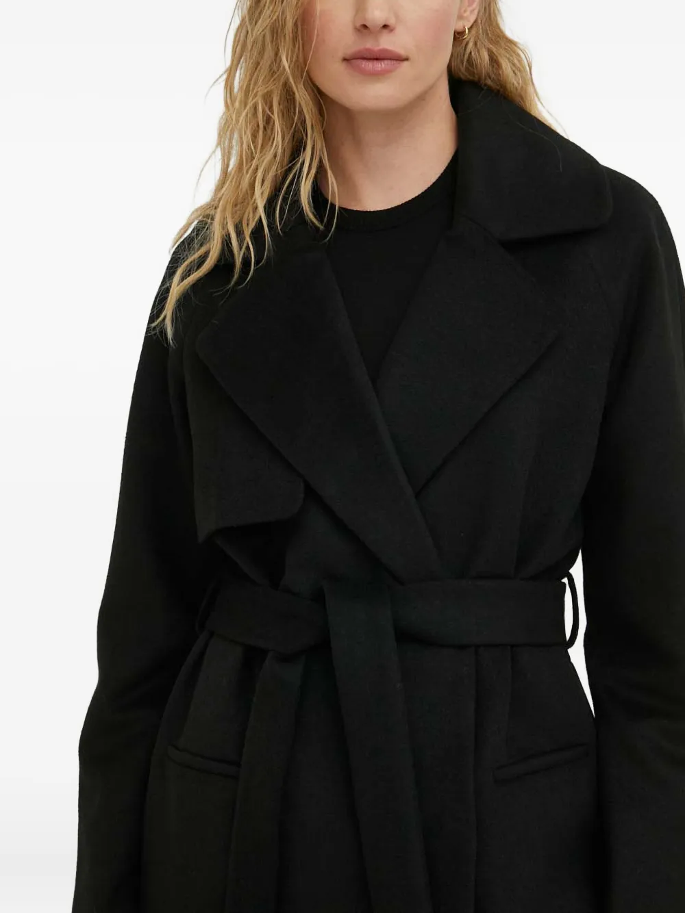Day Birger Et Mikkelsen Belted Coat In Black