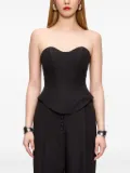 V:PM ATELIER Cluster off-shoulder balloon-sleeve top - Black