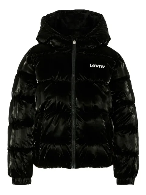 Levi's Kids hooded puffer jacket