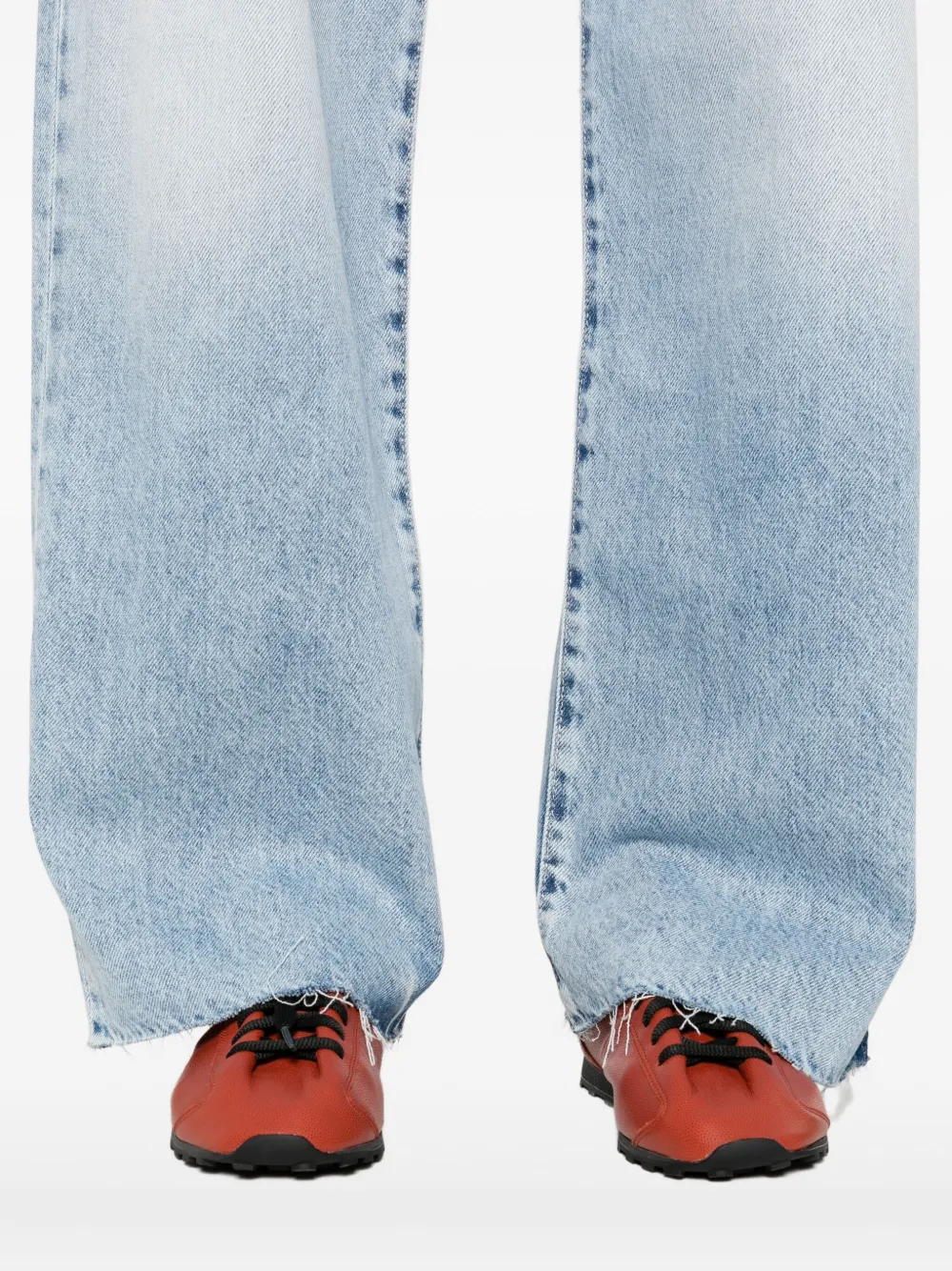 ICON DENIM frayed-edges jeans Blauw