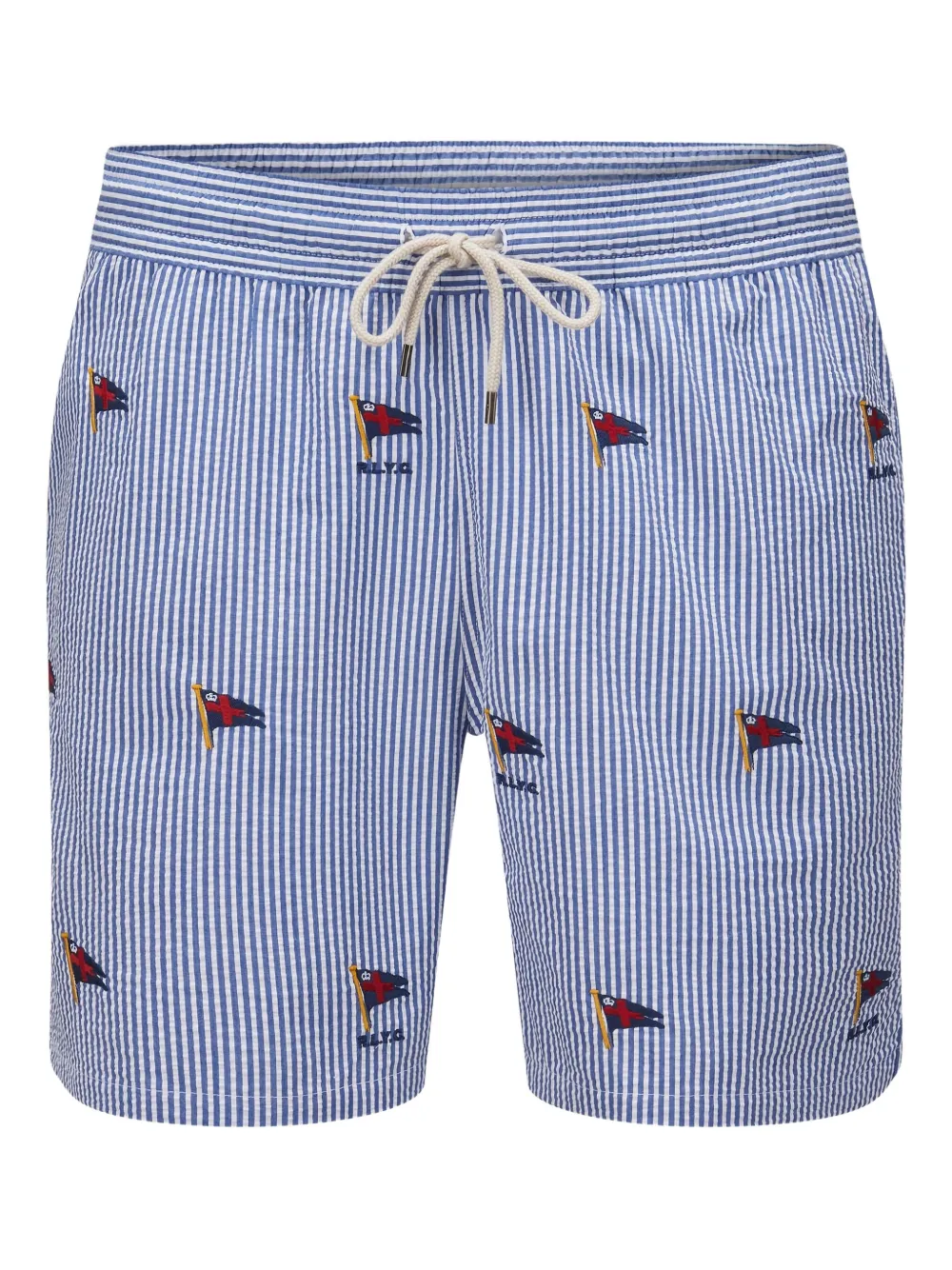 Polo Ralph Lauren ストライプ トランクス水着 - ブルー Polo Ralph Lauren ストライプ トランクス水着 - ブルー