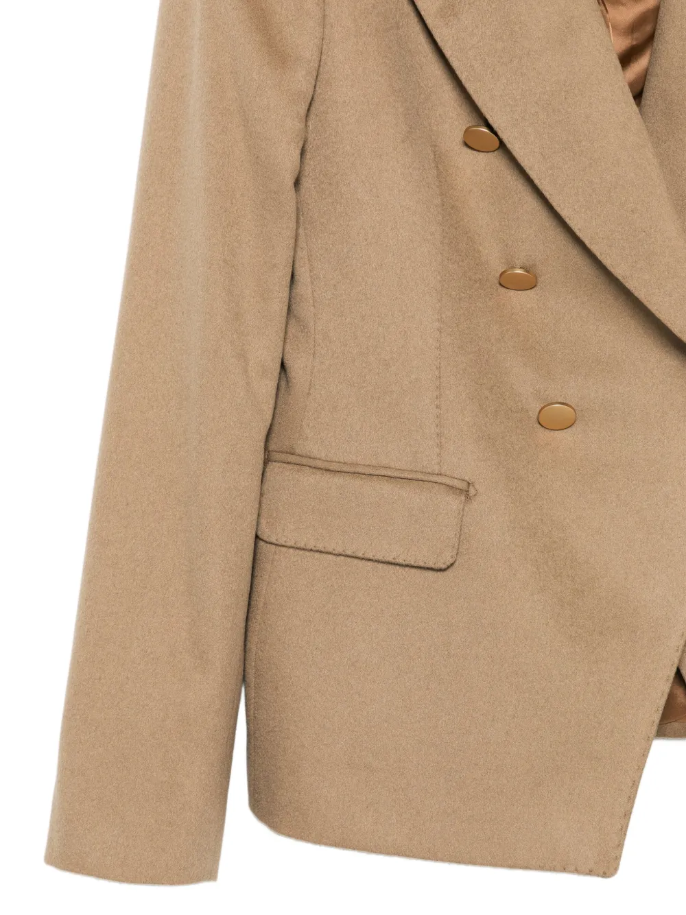 Tagliatore Double-breasted Blazer In Brown