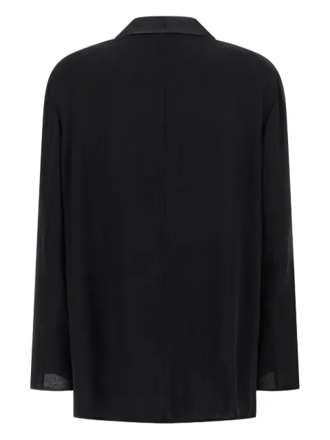 Alberta Ferretti shawl-lapel silk blazer