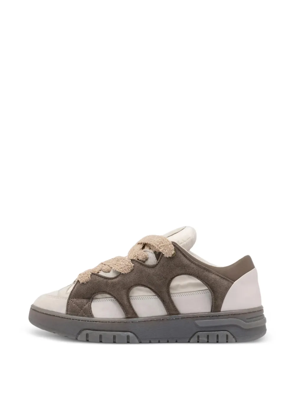 SANTHA Sneakers met uitgesneden details Beige