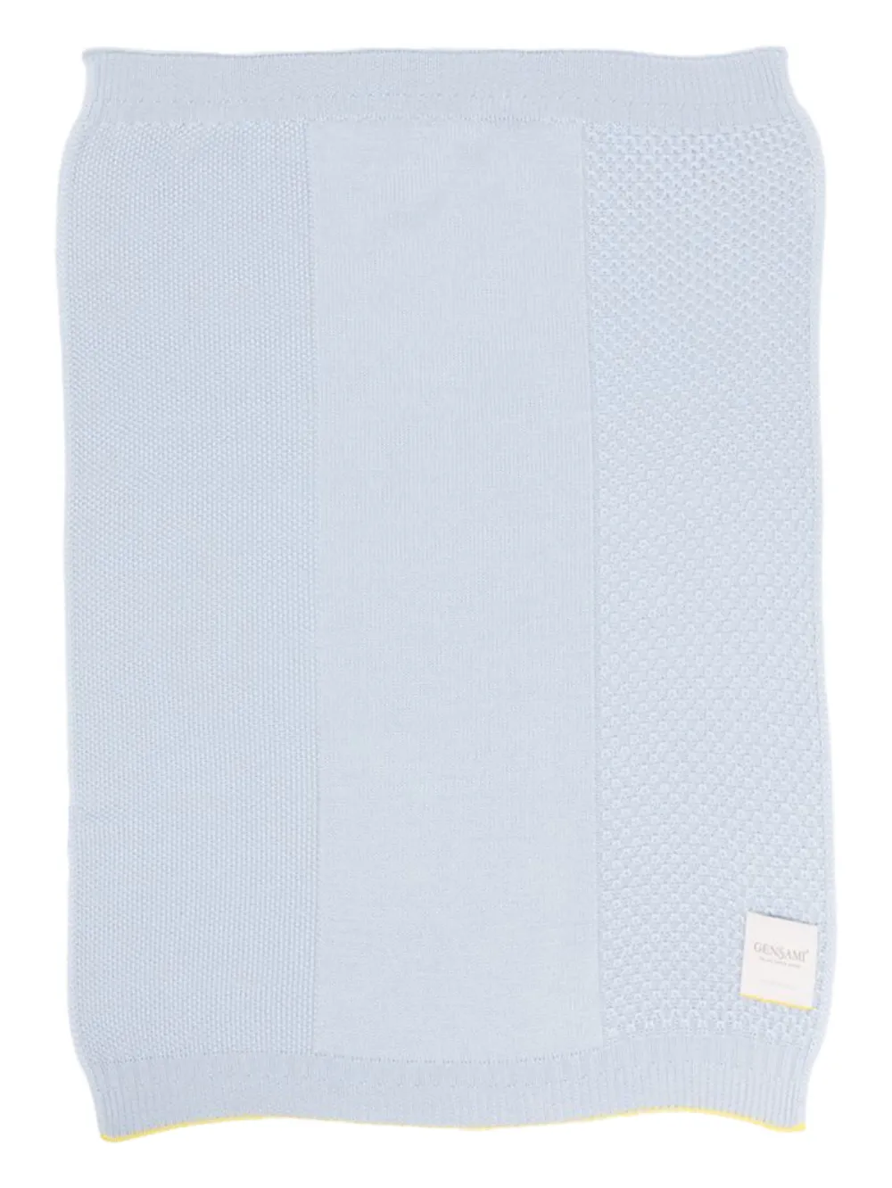 Gensami kids textured merino wool baby blanket - Blu
