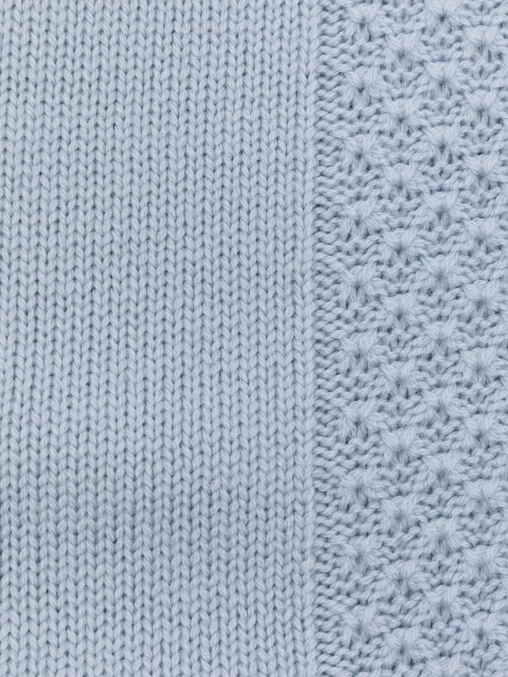 Gensami kids Baby deken van merinowol met textuur - Blauw