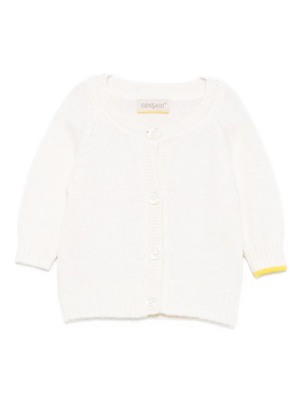 Gensami Buttoned Cardigan In White