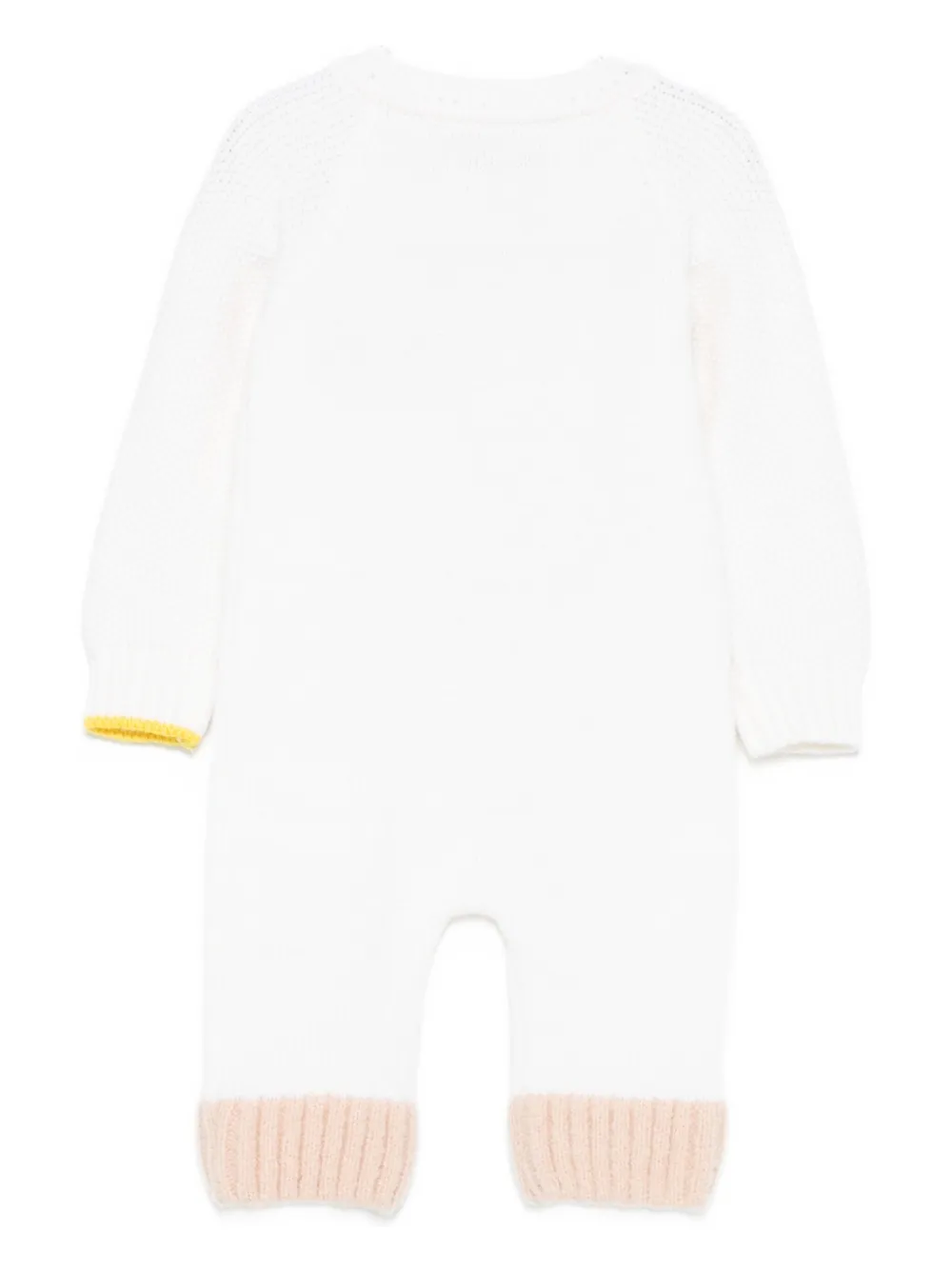 Gensami kids Gebreide romper met knoopsluiting - Beige