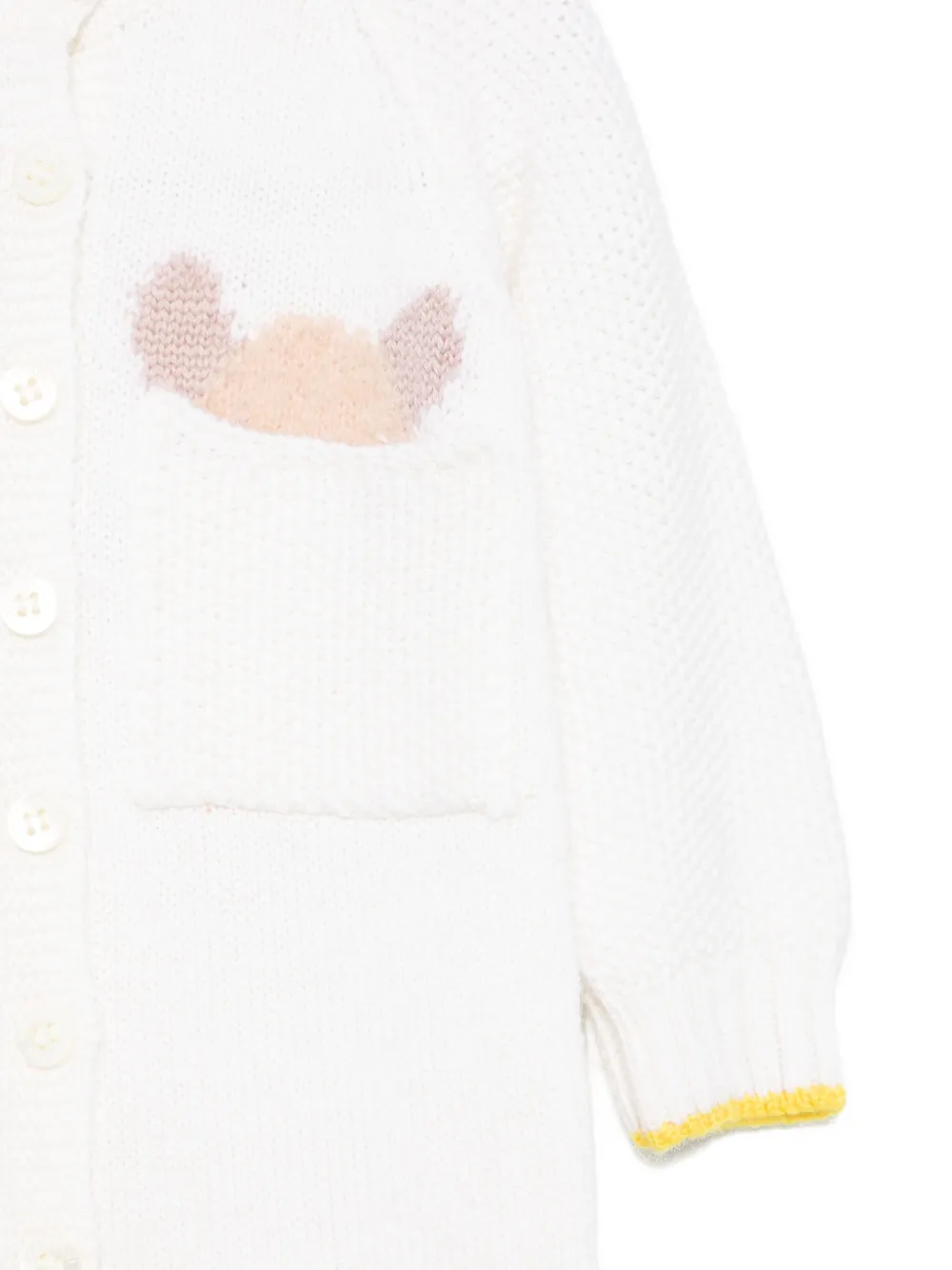 Gensami kids Gebreide romper met knoopsluiting Beige