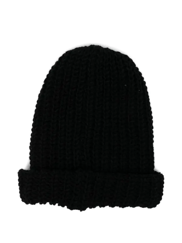Maison MIHARA YASUHIRO ケーブルニット ビーニー | ブラック