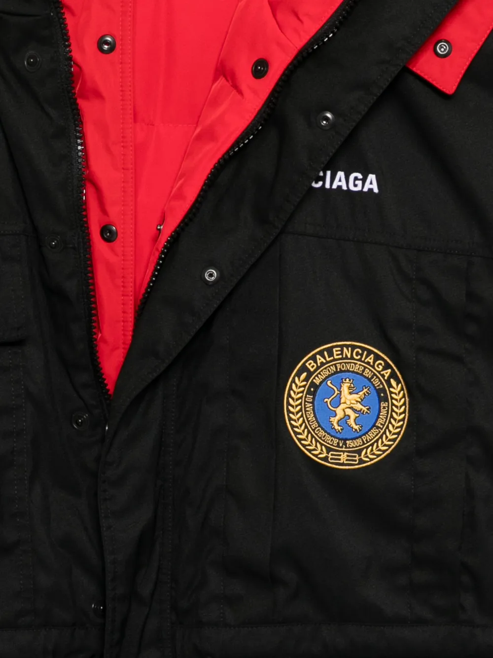 Balenciaga Omkeerbare bodywarmer met geborduurd logo Zwart