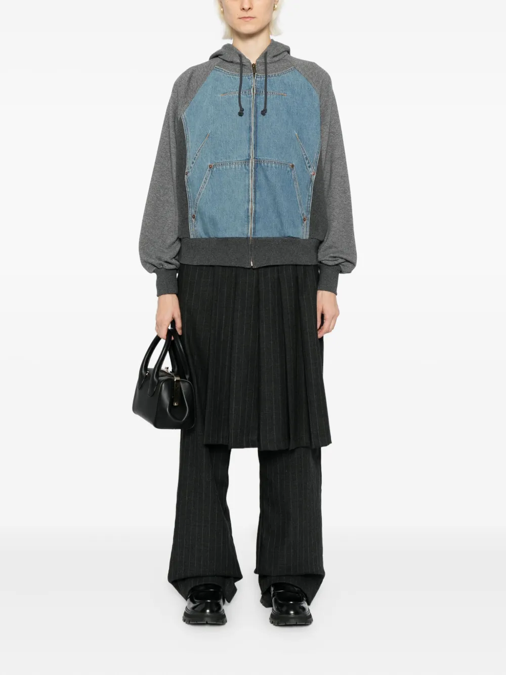 Undercover Jack met patchwork Blauw