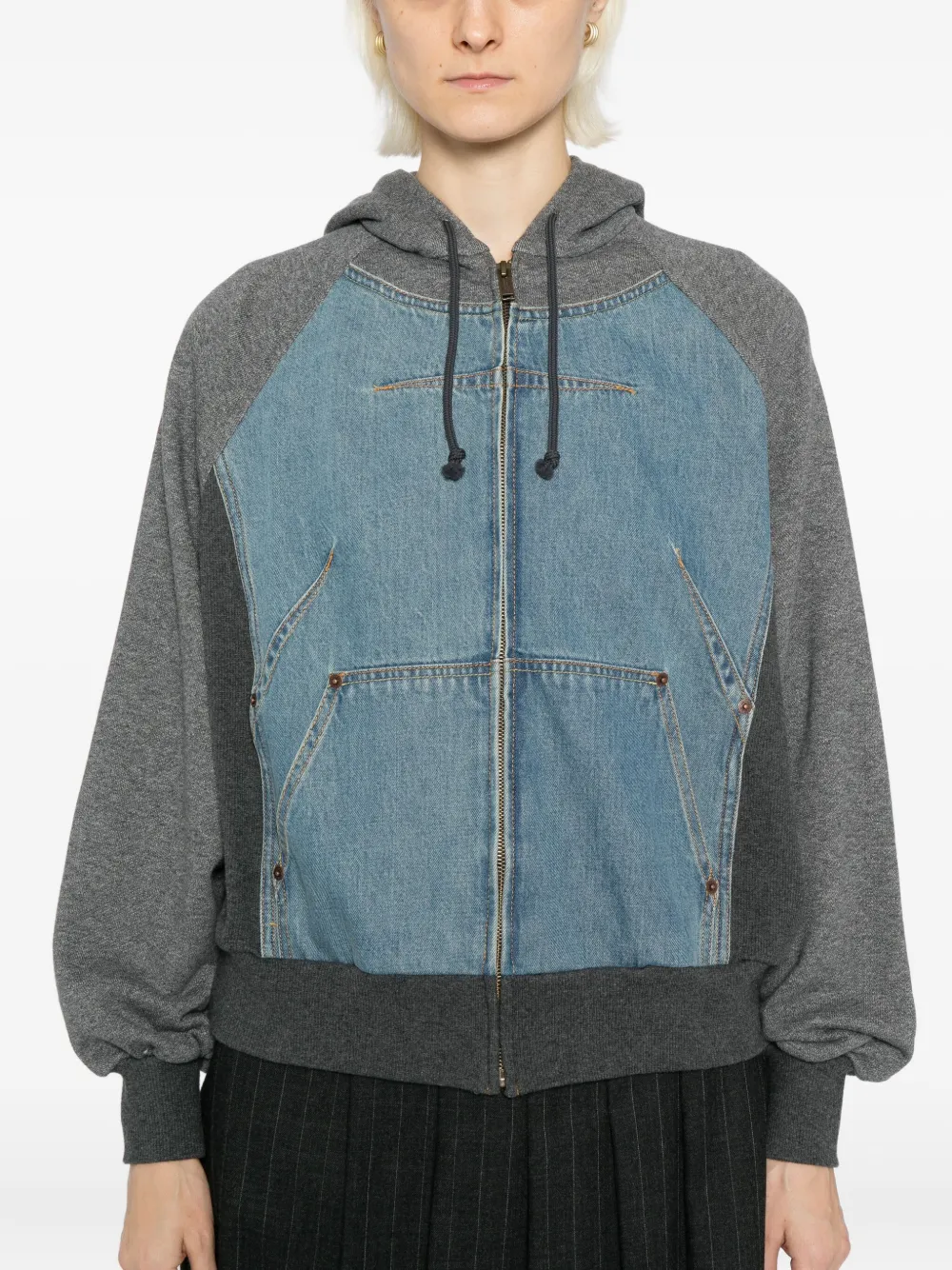 Undercover Jack met patchwork Blauw