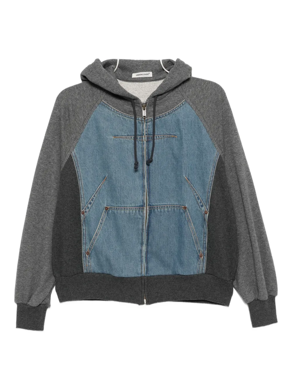 Undercover Patchwork Jacket In Blue