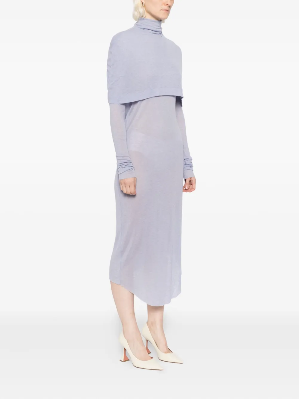 Gaze De Lin Asymmetrische jurk Paars