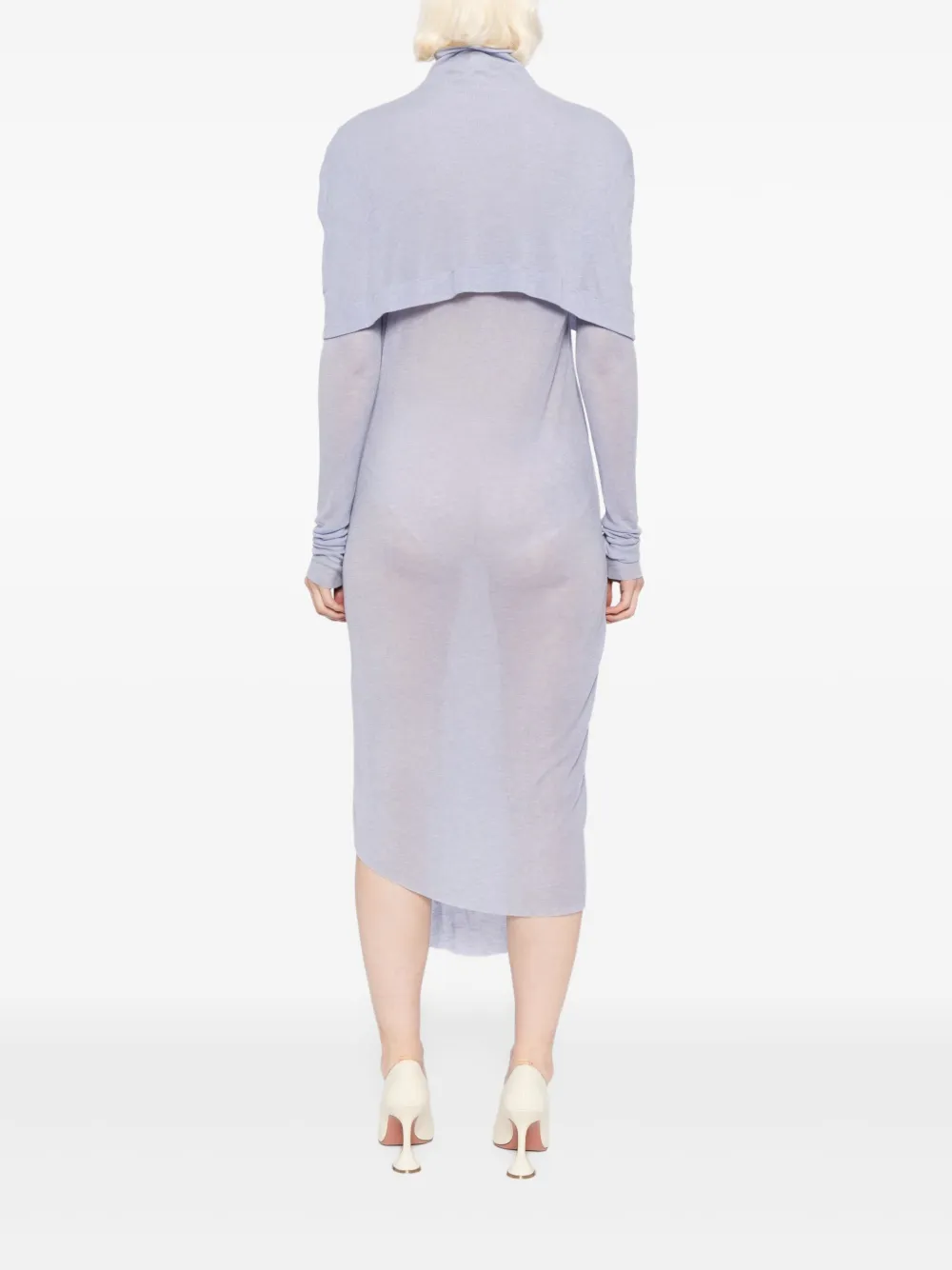 Gaze De Lin Asymmetrische jurk Paars