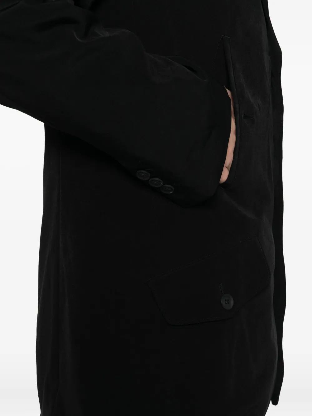 Yohji Yamamoto Ta Tuxedo Blazer In Black
