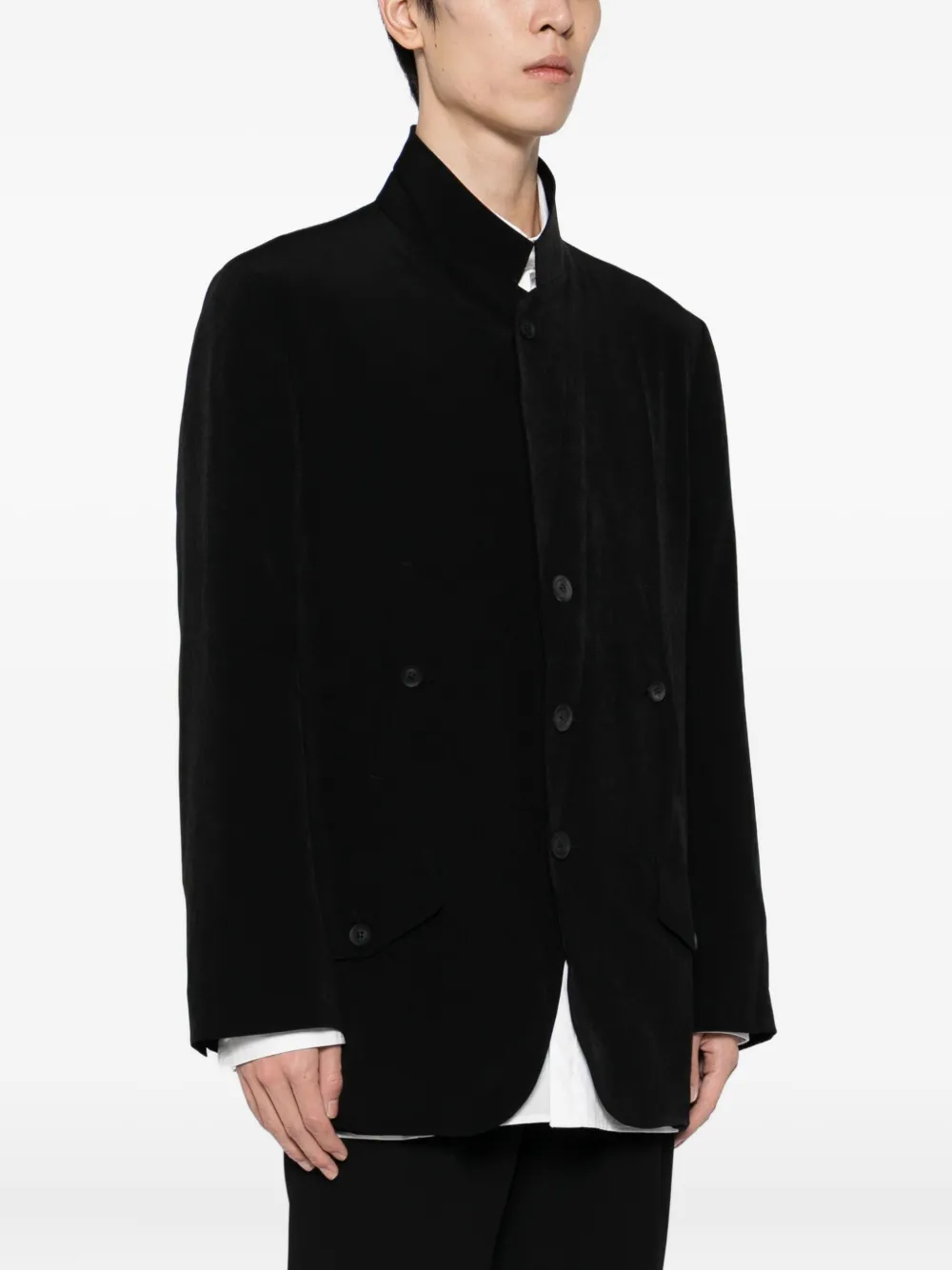 Yohji Yamamoto Ta Tuxedo Blazer In Black