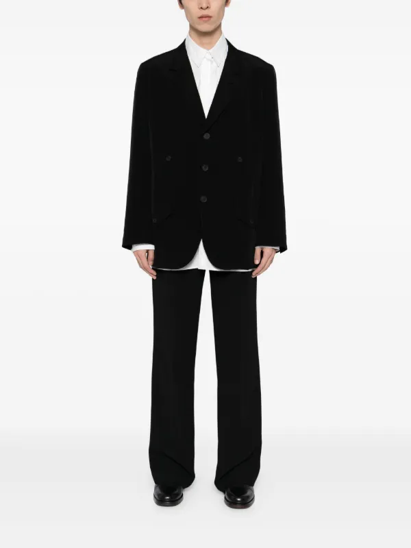 Yohji Yamamoto Ta Tuxedo Blazer | Black | FARFETCH