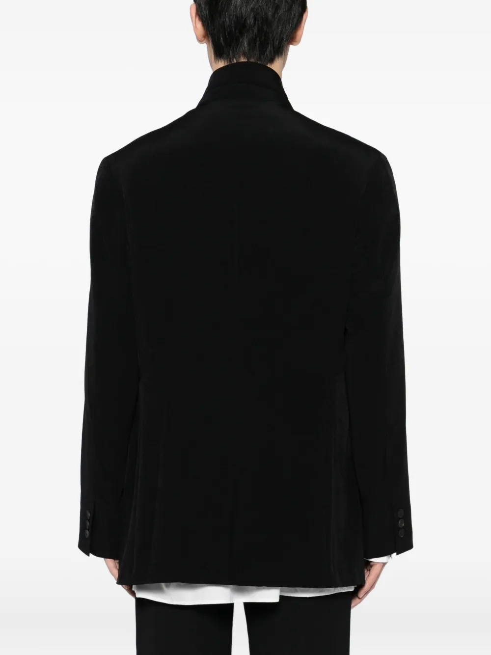 Yohji Yamamoto Ta Tuxedo Blazer In Black