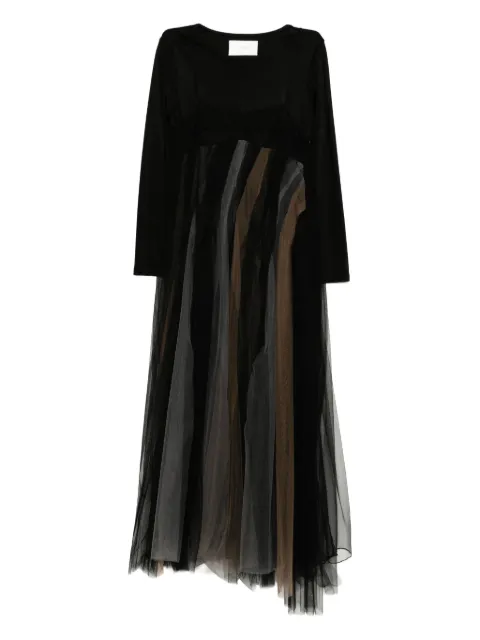 Quetsche layered long-sleeved dress
