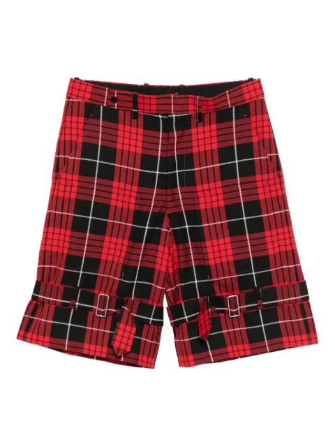 Kidill checked bondage shorts