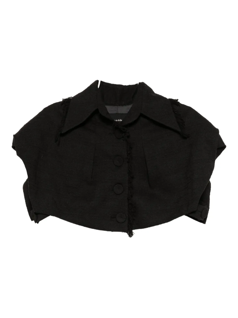 Gaze De Lin Button-up Jacket In Black