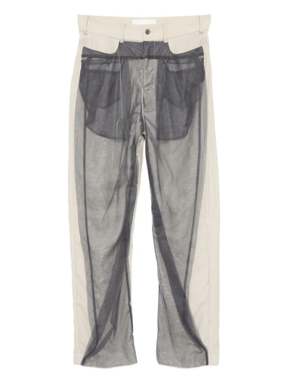 Quetsche tulle-embellished trousers | Neutrals | Image 1
