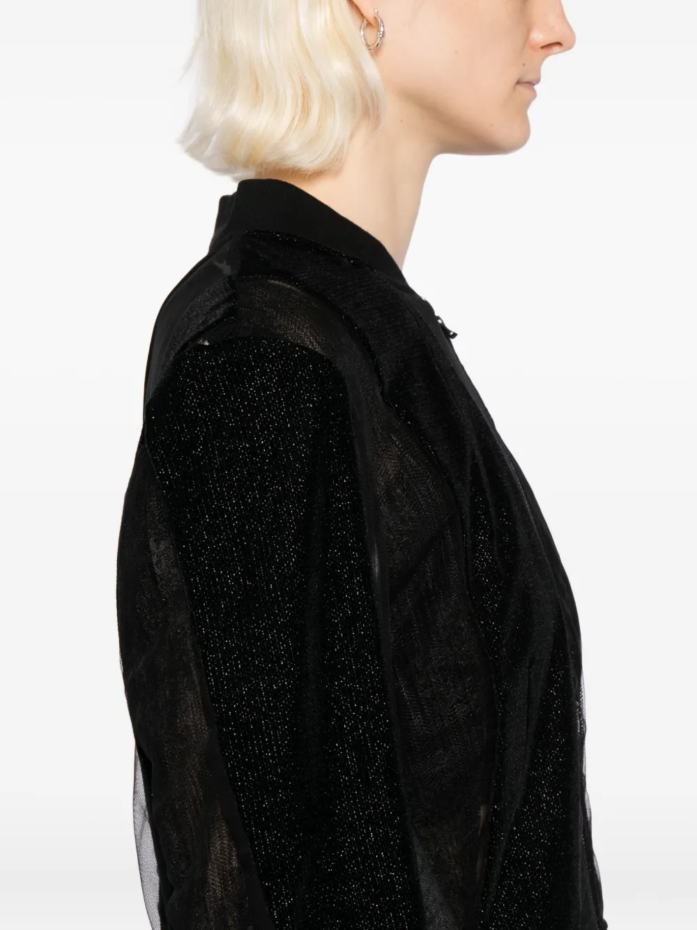 Quetsche Double-layer Bomber Jacket In Black