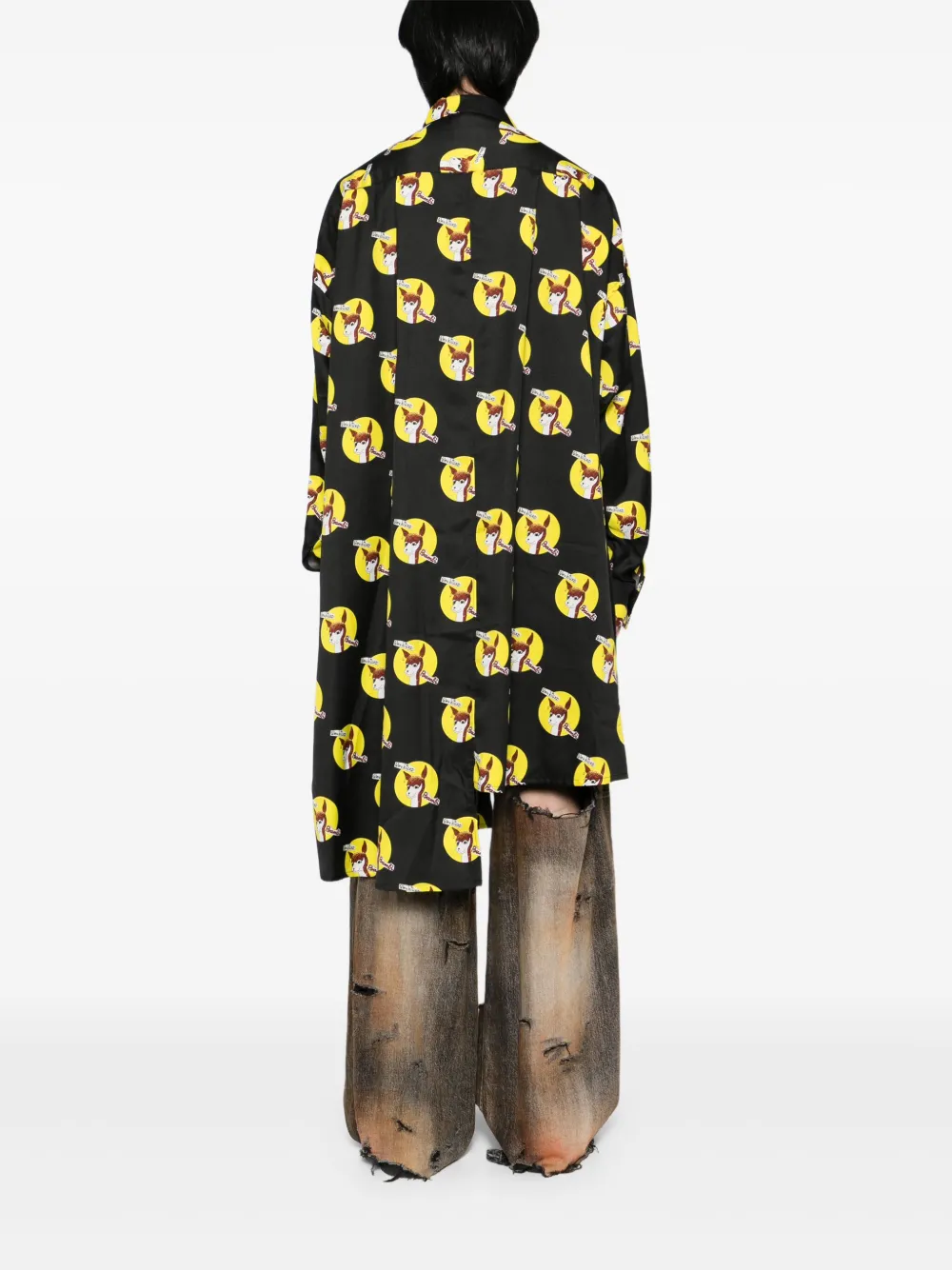 Kidill X Jamie Reid Long Shirt In Black