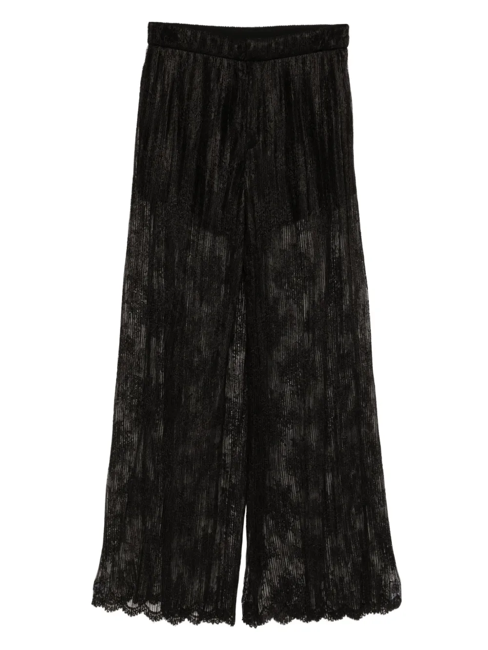 Quetsche pleated lace trousers | Black | Image 1