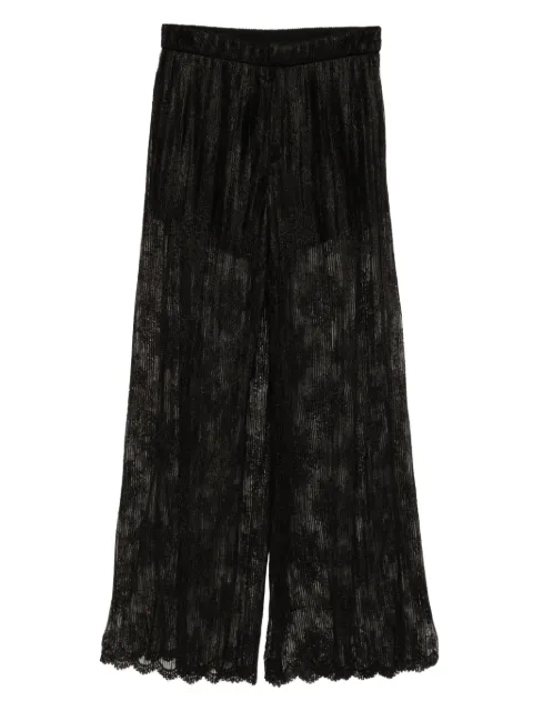 Quetsche pleated lace trousers