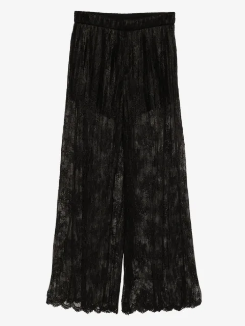 Quetsche pleated lace trousers