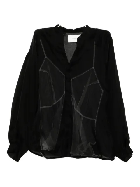 Quetsche bustier tulle-embellished shirt