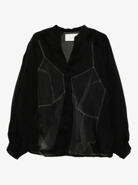 Quetsche bustier tulle-embellished shirt