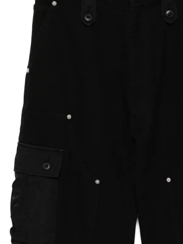 KIDILL パンツ　44 Kidill ダブルニーパンツ | ブラック | FARFETCH JP