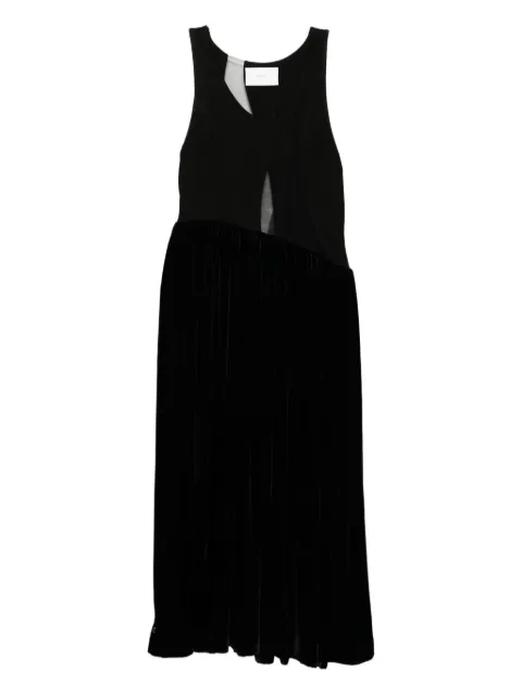 Quetsche semi-sheer panelled dress