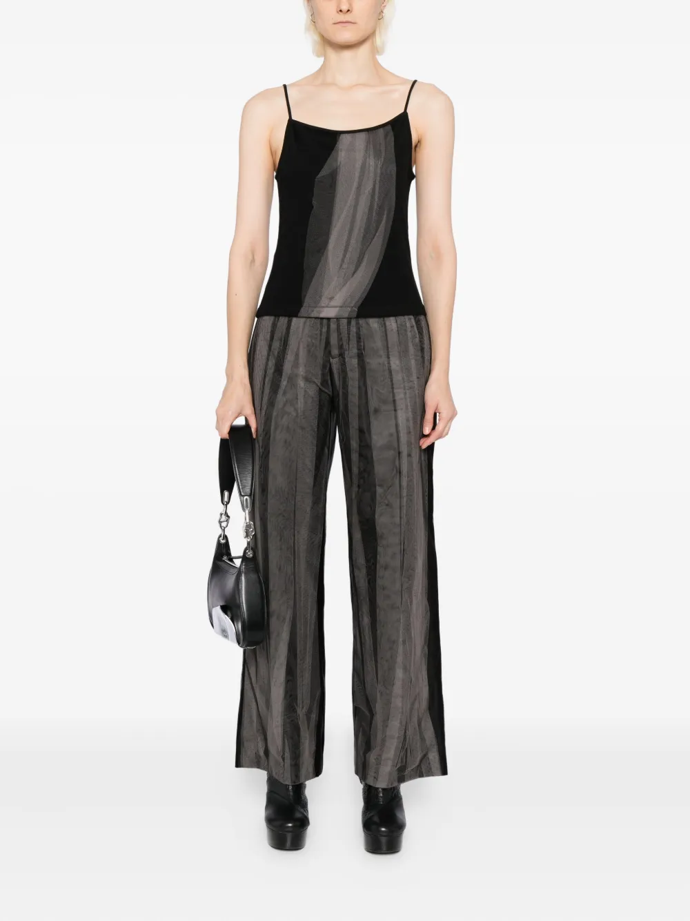 Quetsche tulle-embellished cami top | Vests & Tank Tops | Image 2
